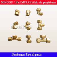 Sambungan Air Panas KNEE L16X Squal Elbow Drat 1/2 Inch Kuningan Anti Karat Water Heater