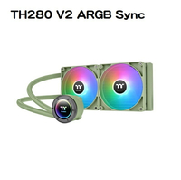【獨家！最高10%回饋】Thermaltake 曜越 TH280 V2 ARGB Sync 主板連動 限量典藏抹茶色/CL-W375-PL14MG-A