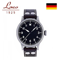【Laco 朗坤】飛行員系列 861748  42mm  ｜德國錶 夜光錶 機械錶  男/女錶