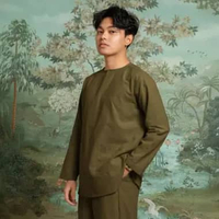 Lozy Hijab - Shaka Koko Signature (Sarimbit Series Koko Pria Bahan Linen Raya 2026) S Army