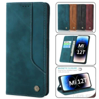 Leather Case For Xiaomi Mi 12T Pro Business Luxury Magnetic Flip Phone Cover For Xiaomi 12 T Pro Lite 5G Book Cards Wallet Case