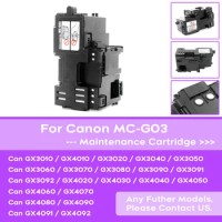 MC-G03 Maintenance Box For Canon GX3010 4010 3020 4070 3080 4080 3090 4030 3040 4040 3050 4050 Printer Maintenance Tank Box
