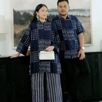 Tunik Couple | Tunik Navy | Kebaya Navy | Setcel Batik | Setcel Navy | One set batik | One set Navy