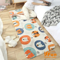 【iSFun】動物加長保暖羊羔絨床邊地毯墊40x120cm (3款可選)