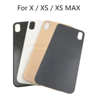 Big Hole Rear Door Housing Case Repair Parts For IPhone X XS XS Max Back Battery Glass Cover