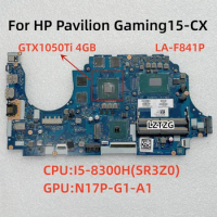 LA-F841P For HP Pavilion Gaming 15-CX Laptop Motherboard CPU I5-8300H SRK3Z0 GTX1050Ti 4GB L20301-601 100% Tested OK