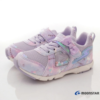 ★Moonstar日本月星機能童鞋-閃電競速衝刺系列寬楦夢幻運動鞋款10601紫(中大童段)
