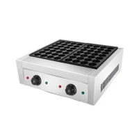 For 56 Holes Baking Machine Electric Waffle Octopus Balls Takoyaki Maker Grill Pan Professional Cooking Tools Kitchen Equipment
