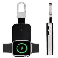 Keychain Wireless Charger For Apple Watch 8 7 1000maH Portable Power Bank Charger USB Type C Power Bank For AppleWatch Series