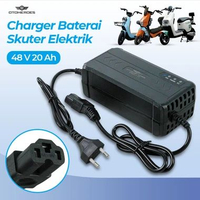 OTOHEROES Adaptor Charger Baterai Converter Aki Sepeda Motor Skuter Listrik Skuter 48V 20Ah Selis Vi