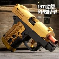 2024 Decompression Toy Mini Pistol Mechanical Structure Can Be Fired Repeatedly Shell Ejection 1911 Pocket Pistol Model Toy Gun