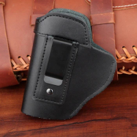Left Tactical Leather Holster for Concealed Carry Airsoft IWB Gun Holsters for Glock 17 19 43X/ Sig P365 9mm for Hunting