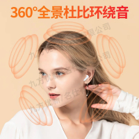 2025 New Cross-Border Hot-Selling Smart Voice Permanent Free Translation Earbuds Binaural Chinese-En