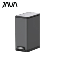 JAVA JH-8866TG-30L 長方形不鏽鋼腳踏垃圾桶 30公升 鈦金灰色 香港行貨