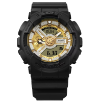 【CASIO 卡西歐】清新大膽風格金銀雙色錶盤時尚腕錶 51.2mm(GA-110CD-1A9)