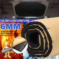 6MM Car Sound Heat Foam Heat Proof Insulation Noise Proofing Foam Insulation Car Shield Soundproof Thermal Proofing Pad