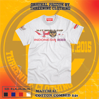 KAOS TIMNAS INDONESIA U17 WORLD CUP 2023 ORIGINAL COTTON COMBED 24S Baju Distro Katun Oblong Surfing