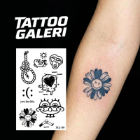 Stiker Tato Temporer Semi Permanent Motif Minimalis Line Art - Tattoo Galeri