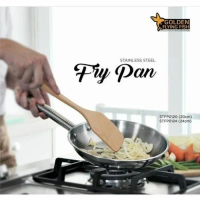 WAJAN FRY PAN STAINLESS STEEL GOLDEN FLYING FISH UKURAN 20 CM