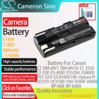 CameronSino Battery for Canon C2 DM-MV1 DM-MV10 E1 E2 E30 ES-4000 ES-8100V Hi8 ES300V FV1 G10 fits Canon BP-608A camera battery