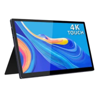 15.6" inch Portable Touchscreen 4K UHD IPS 3840 * 2160 Monitor Second Screen Monitor for Laptop PC with USB-C &amp; HDMI