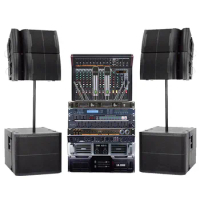 Vrx-932 line array speaker dj sound system set empty cabinet speaker box 12 inch bass speaker for outdoor large stage