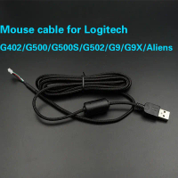 สายเคเบิลเมาส์สำหรับ Logitech G402/G403/G5/G500/G500S/G502/G9/G9X แบรนด์ Alien สายเคเบิล USB สำหรับเ