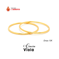 Cincin Emas polos simple viola J5Ismoyo gold