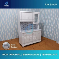 Lemari Sayur Rak Piring Rak sayur kitchen Set 2 Pintu