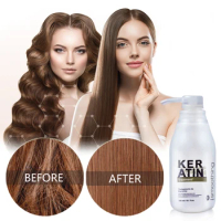 PURC Brazilian Keratin Hair Treatment Formalin 300ml Professional Curly Hair Straightening Smoothing Hair &amp; Scalp Treatment
