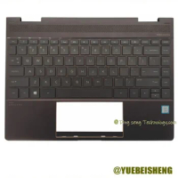 YUEBEISHENG 95%New/org for HP SPECTRE X360 13-AE 13-AE005TU 13-AE007TU Palmrest US keyboard upper cover Brown