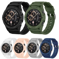 Shockproof Watch Case For Huawei Watch GT3 46MM Band Soft Silicone Wristband Bracelet Cover For Huawei Watch GT2 46MM Strap