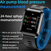 Medica Air Pump Pressurization Smart Watch Men women Sphygmomanometer airbag oscillometric blood pressure measurement Smartwatch