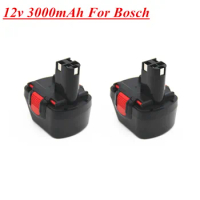 BAT043 BAT045 BAT046 BAT120 BAT139 3.0Ah Ni-MH 12V Rechargeable Battery for Bosch 12 V Drill GSR12VE-2 PSR12VE-2 2607335273