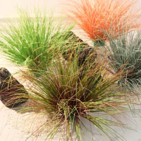 Artificial Onion Grass for Garden Decoration, Pampas Tropical Plant, Indoor Simulated Wheat Grass, Outdoor, Home, 10Pcs