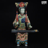 Boneka Shiwan master dekorasi figur wanita baik dari perabot kerajinan keramik kelas tinggi lucu, mengecewakan dan tidak lama