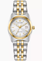 Citizen Citizen Eco-Drive Silver Dial Two-Tone Stainless Steel Women Watch EW2299-50A