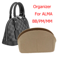 For Alma BB bag Insert Organizer Makeup Small Handbag Organize Inner Purse Portable Cosmetic bing Shell bag organizer Christmas