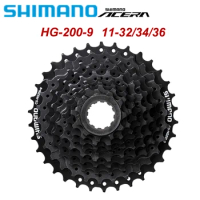 shimano Acera/Altus HG200 HYPERGLIDE 9 Speed Cassette Sprocket for MTB Bike Bicycle 9V 27V 11-32t/11-34t/11-36t Flywheel