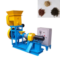 Industrial 180-250kg/h Dry Dog Food Pellet Making Machine 9 Shapes Pet Food Extruder Equipment