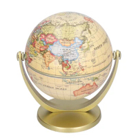 World Globe Teaching Tool Mini World Map Globe Rotating Earth Geography Globe Educational Globe for 