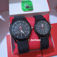 Jam Tangan Swiss Couple Free Box + 2 Baterai Cadangan Jam Tangan Swiss Army Jam Tangan Kekinian Jam 