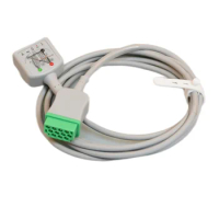 ECG / EKG cable Compatible with GE Dash 3000 4000 2000 B20 30 650 monitor - Trunk Cable - 11 Pin 5 leads