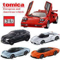 TAKARA TOMY Tomica European And American Car Series Lotus Lamborghini Chevrolet MERCEDES-BENZ Diecast Baby Toys Collection