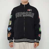 Jaket SUPREME MASCOTS 2026 MULTI SLEEVE BLACK ZIP TRACK JACKET 100% ORIGINAL; L