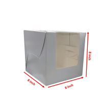 L Shape Window Box 8x8x8 (Blue) Stationery