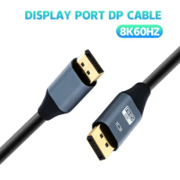 Big DP cable 8k male to male 1.4 version 60Hz data cable, computer graphics card, computer monitor connection cable DP cable