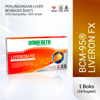 BCM 95 - Suplemen Liveron FX Kaplet Menjaga Kesehatan Liver Perawatan Hepatitis - 1 box @18 kaplet