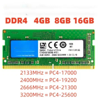 50PCS Memoria RAM DDR4 8GB 16GB DDR4 2133MHz 2400MHz 2666MHz PC4 17000 19200 21300 Laptop Sodimm Memory Ddr4 Ram