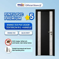 Pintu PVC TIDY WMNS 703 70x195cm + Handle - Proteksi Ganda Extra Bubble Wrap